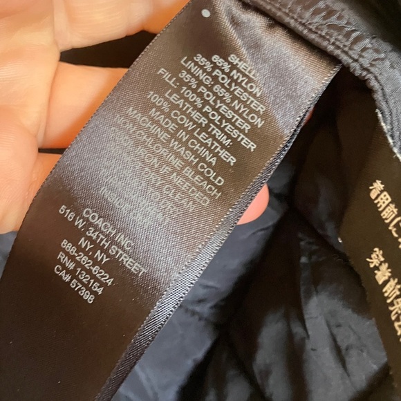 Coach Women's Quilted Black Utility Jacket - Picture 7 of 7